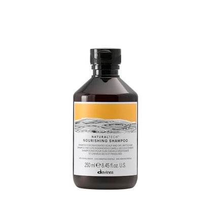 Champú Nourishing Davines Naturaltech, Reestructurante e Hidratante para Cabello Seco y Dañado - Con Queratina Vegetal - Limpiador Suave para Cuero - imagen 2