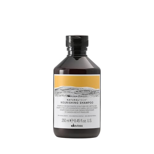 Champú Nourishing Davines Naturaltech, Reestructurante e Hidratante para Cabello Seco y Dañado - Con Queratina Vegetal - Limpiador Suave para Cuero - imagen 4