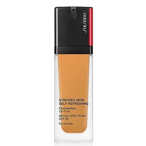 Base de Maquillaje Shiseido Synchro Skin Auto-Refrescante SPF 30, 420 Bronce - Media Cobertura, Resistente al Agua y Transferencia, No Comedogénica - imagen 2