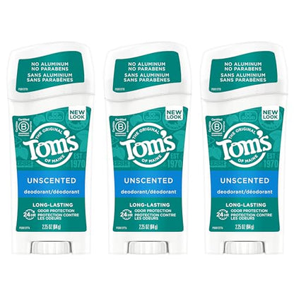 Desodorante Natural Tom's of Maine para Mujeres, Sin Fragancia, 2.25 oz, Paquete de 3, Libre de Aluminio - imagen 1