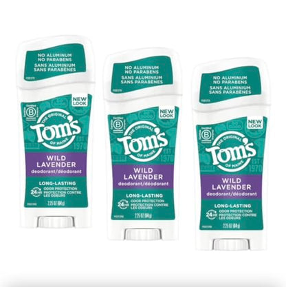 Desodorante Natural para Mujeres Tom's of Maine Sin Aluminio, Lavanda Silvestre, 2.25 oz, Paquete de 3 - imagen 3