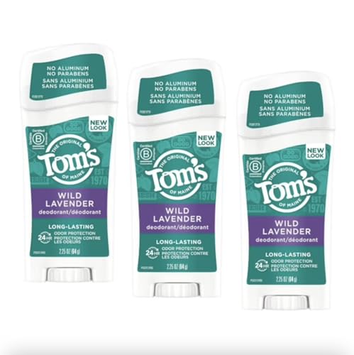 Desodorante Natural para Mujeres Tom's of Maine Sin Aluminio, Lavanda Silvestre, 2.25 oz, Paquete de 3 - imagen 1