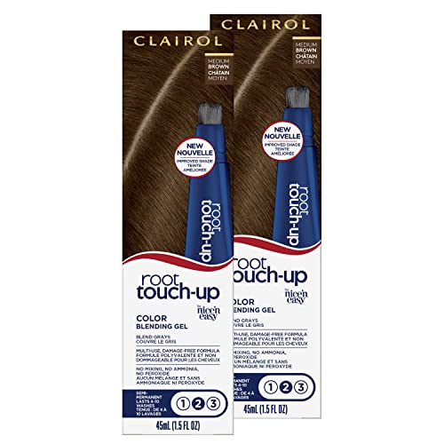 Clairol Root Touch-Up Gel Color Semipermanente para Cabello, 5 Marrón Medio | Mezcla Cabello Canoso | Se Desvanece Gradualmente | Paquete de 2 - imagen 2