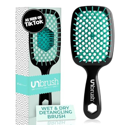 Cepillo Desenredante FHI Heat UNbrush para Peinados Sin Dolor en Cabello Húmedo o Seco — Cerdas Anti-Estáticas DuoFlex, Mango Ligero, Ventilado, - imagen 3