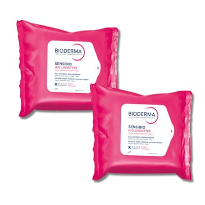 Toallitas Desmaquillantes Bioderma Sensibio H2O Biodegradables, Limpieza y Calma para Piel Sensible, 50 Piezas - imagen 1