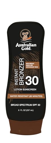 Loción Solar Australian Gold con Bronceador Instantáneo, Amplio Espectro, Resistente al Agua, Sin Grasa, Libre de Oxybenzone, Cruelty Free, SPF 30, - imagen 4