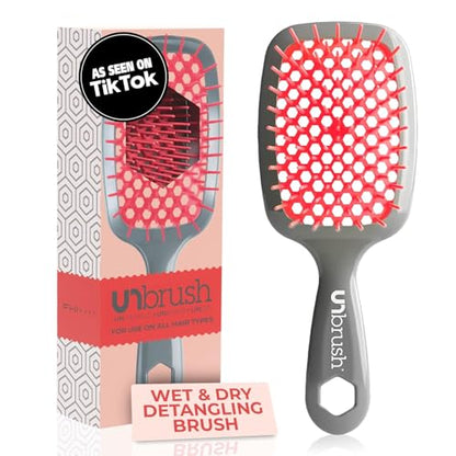 Cepillo Desenredante FHI Heat UNbrush para Cepillado Sin Dolor en Todo Tipo de Cabello Húmedo o Seco — Cerdas DuoFlex Antiestáticas, Mango Ligero, - imagen 1