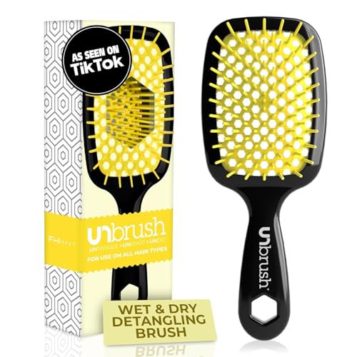 Cepillo Desenredante FHI Heat UNbrush para Cepillado Sin Dolor en Cabello Húmedo o Seco - Dureza DuoFlex, Cerda Anti-Estática, Mango Ligero, - imagen 1