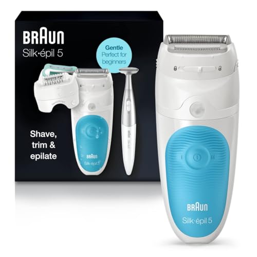 Braun Epilator Silk-épil 5 5-810, Hair Removal Device, Epilator for Women, Shaver & Bikini Trimmer, Cordless, Rechargeable, Wet & Dry - imagen 4