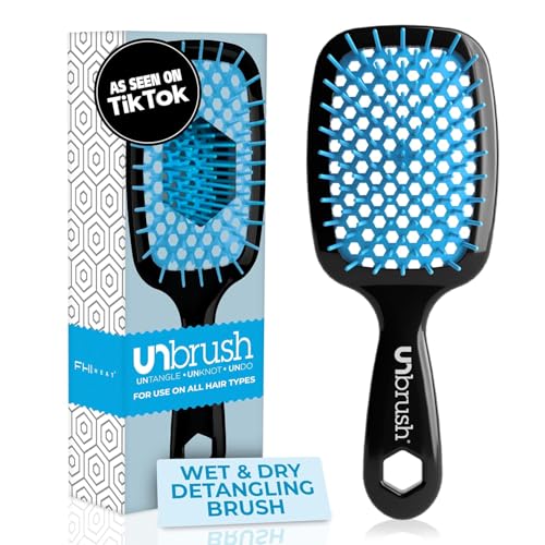 Cepillo Desenredante FHI Heat UNbrush para Cepillado Sin Dolor en Cabello Húmedo o Seco — Cerdas Anti-Estáticas DuoFlex, Mango Ligero, Cepillo - imagen 4