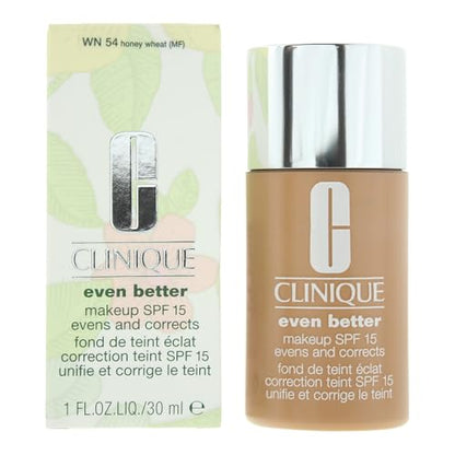 Base líquida Clinique Even Better con SPF 15 y vitamina C para piel seca y mixta | Cobertura media y acabado natural | Unifica el tono y reduce - imagen 1