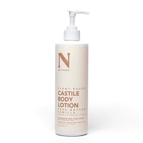 Loción Corporal Dr. Natural de Castile - Crema Corporal No Grasosa con Manteca de Karité y Vainilla - Hidratante Suave para Mujeres y Hombres - 16 oz - imagen 3