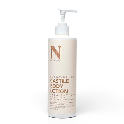Loción Corporal Dr. Natural de Castile - Crema Corporal No Grasosa con Manteca de Karité y Vainilla - Hidratante Suave para Mujeres y Hombres - 16 oz - imagen 4