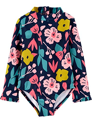 Rashguard de una pieza para bebés y niñas pequeñas Simple Joys by Carter's - imagen 1