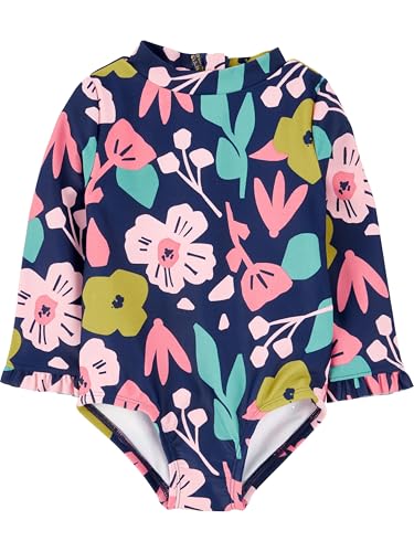 Rashguard de una pieza para niñas bebés y pequeñas de Simple Joys by Carter's - imagen 4
