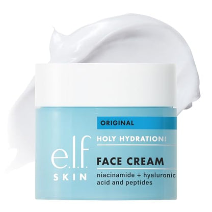 e.l.f. SKIN Crema Facial Holy Hydration! con Ácido Hialurónico, Niacinamida y Péptidos, Hidratante Nutritivo y Voluminizador, Vegano y Libre de - imagen 1