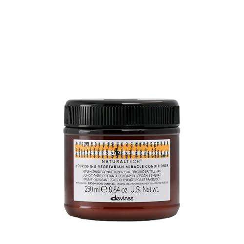 Acondicionador Milagroso Vegetariano Davines Naturaltech, Hidratante y Reestructurante para Cabello Seco y Dañado - Con Queratina Vegetal - 8.45 Fl Oz - imagen 1