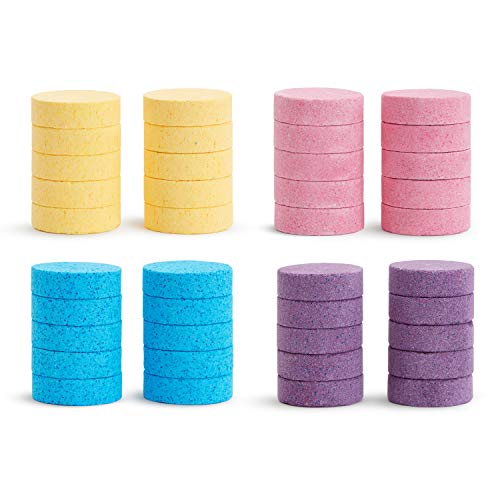 Tabletas de Color para Baño Hidratantes Munchkin® Color Buddies™, 40 Piezas, Amarillo/Rosa/Azul/Púrpura - imagen 1