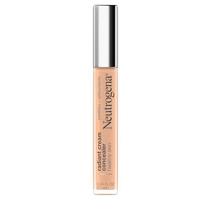 Corrector Iluminador Neutrogena Healthy Skin Radiant con Péptidos y Vitamina E, Corrector Ligero Perfecto, Brulee Light/Medium 01, 0.24 oz - imagen 2