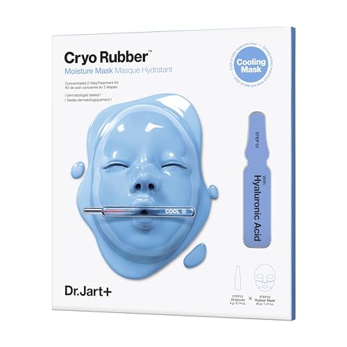Mascarilla Facial Dr.Jart+ Cryo Rubber con Ácido Hialurónico Hidratante | Cuidado de la Piel Coreano | Tamaño de Viaje, 1 Paquete - imagen 4