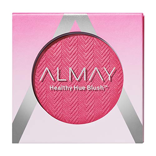 Blush Almay, Maquillaje Facial, Polvo de Alta Pigmentación, Tonalidad Saludable, Hipoalergénico, 300 Pink Flush, 9 g - imagen 1