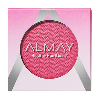 Blush Almay, Maquillaje Facial, Polvo de Alta Pigmentación, Tonalidad Saludable, Hipoalergénico, 300 Pink Flush, 9 g - imagen 1