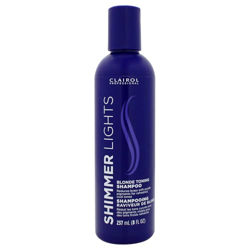 Champú Morado Clairol Professional Shimmer Lights, 8 fl. oz | Neutraliza Tonos Amarillos y Cobrizos | Para Cabello Rubio, Plateado, Gris y Mechas - imagen 3