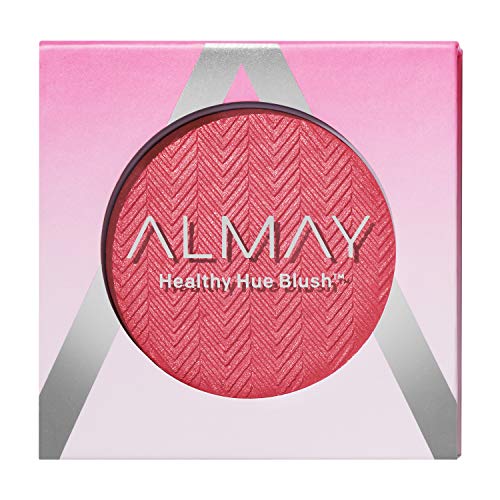 Blush Almay, Maquillaje Facial, Polvo de Alta Pigmentación, Tono Saludable, Hipoalergénico, 400 Wild Berry, 9 g - imagen 1