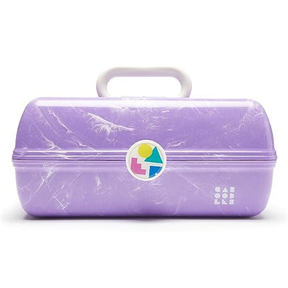 Estuche Retro Caboodles On-The-Go Girl, Mármol Lavanda, 13x8x5.75 Pulgadas (Paquete de 1) - imagen 4
