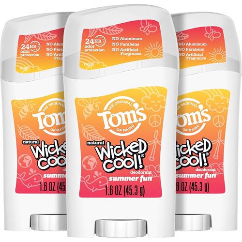 Desodorante Natural Tom's of Maine Sin Aluminio para Niños, Sabor Verano Divertido, 1.6 oz. (Paquete de 3) - imagen 3