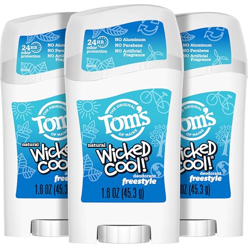 Desodorante Natural Tom’s of Maine Freestyle Wicked Cool! para Adolescentes, Sin Aluminio, 1.6 oz (Paquete de 3) - imagen 3