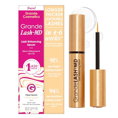 Suero para Pestañas GrandeLASH-MD de Grande Cosmetics - Fórmula Infundida con Péptidos y Vitaminas para Pestañas Más Largas y Voluminosas - Probado - imagen 4