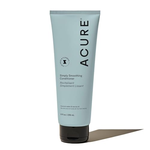 Acondicionador Acure Simply Smoothing - Hidratante y Acondicionador para Mujeres y Hombres, Desenredante y Suavizante para Cabello Seco, Frizado, - imagen 1