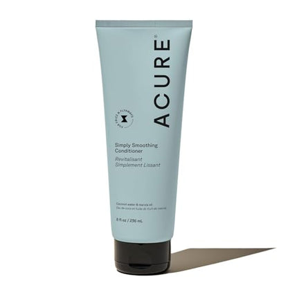 Acondicionador Acure Simply Smoothing - Hidratante y Acondicionador para Mujeres y Hombres, Desenredante y Suavizante para Cabello Seco, Frizado, - imagen 2