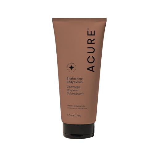 Exfoliante Corporal Acure Brightening - Scrub Exfoliante con Sal Marina, Arcilla y Niacinamida para Hombres y Mujeres - 6 fl oz - imagen 2