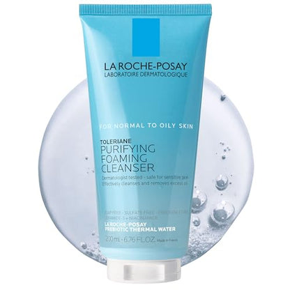 La Roche-Posay Toleriane Limpiador Facial Espumoso Purificante, Jabón Libre, 200ml, Limpieza de Poros, Niacinamida y Ceramidas, Para Piel Sensible - imagen 3