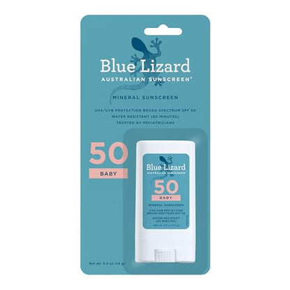 Protector Solar Mineral Blue Lizard BABY en Stick con Óxido de Zinc, SPF 50+, Resistente al Agua, Protección UVA/UVB - Fácil de aplicar, Sin - imagen 2