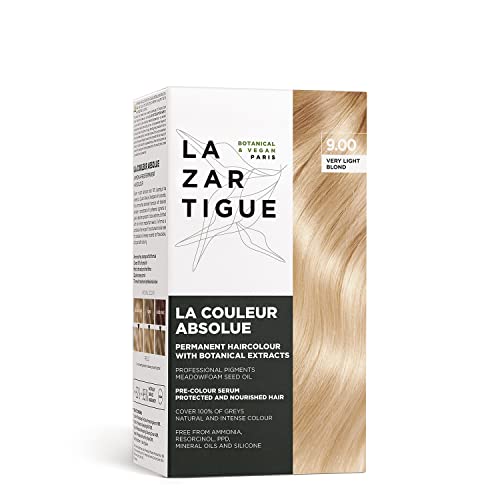 Lazartigue La Couleur Absolue, Tinte Permanente para Cabello con Extractos Botánicos, Rubio Muy Claro, Kit de Coloración, Vegano, Libre de Crueldad, - imagen 4