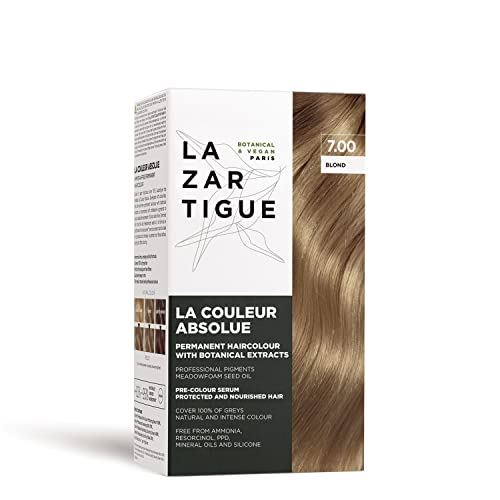Lazartigue La Couleur Absolue, Tinte Permanente para Cabello con Extractos Botánicos, Rubio Oscuro, Kit de Coloración, Vegano, Libre de Crueldad, Sin - imagen 2