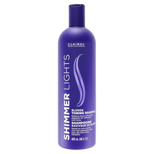 Champú Morado Clairol Professional Shimmer Lights, 16 fl. oz, Neutraliza Tonos Amarillos y Cobrizos, Para Cabello Rubio, Plateado, Gris y Mechas - imagen 2