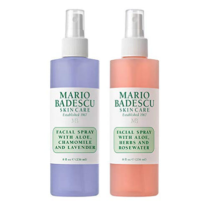 Spray Facial Mario Badescu con Aloe, Agua de Rosa y Manzanilla - Dúo de Lavanda para Rostro, Cuello o Cabello, Bruma Hidratante y Refrescante para - imagen 4