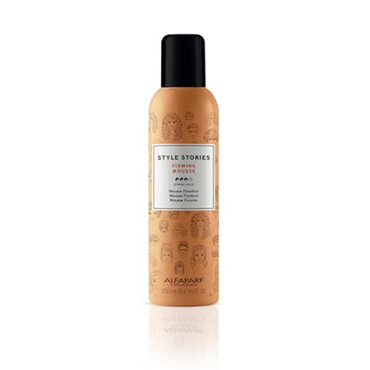 ALFAPARF MILANO Mousse Firme para Estilo - Fijación Fuerte - Duradera - Calidad Profesional - 8.45 fl. oz. - imagen 2