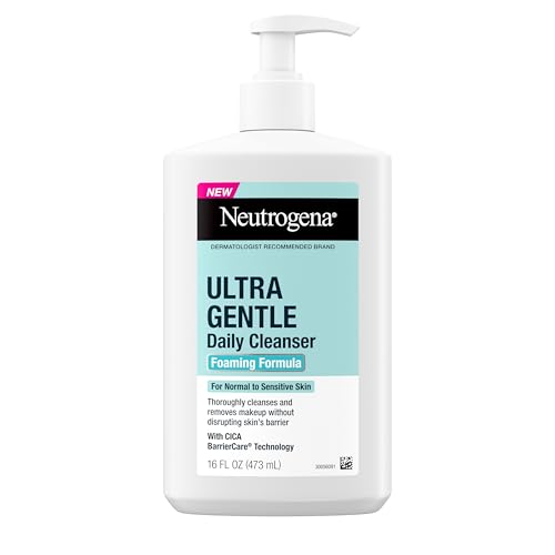 Limpiador Facial Espumoso Neutrogena Ultra Gentle, Hidratante Sin Fragancia para Piel Sensible, Desmaquillante Diurno, 16 Fl Oz - imagen 1