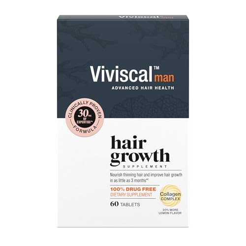 Viviscal Men's Hair Growth Supplements for Thicker Fuller Hair, Clinically Proven Collagen Complex, 60 Tablets 1 Month Supply - imagen 2