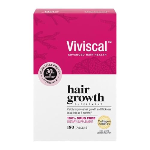 Suplementos para el Crecimiento del Cabello Viviscal para Mujeres, Soporte para Cabello Más Grueso y Abundante, con Biotina y Colágeno Marino, Sin - imagen 1