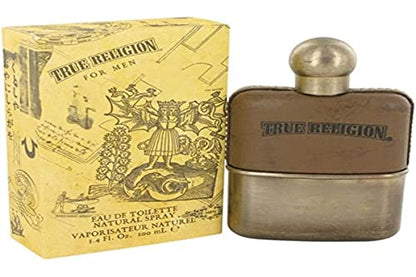 True Religion by for Men. Eau De Toilette Spray - 100 ml / 3.4 Fl Oz - woody fougere - mandarin, ozone, aqua, cardamom, violet leaf, spice, lavender,  - imagen 1