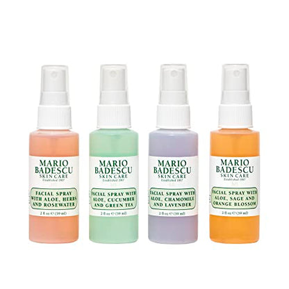 Colección de Mini Sprays Faciales Mario Badescu con Agua de Rosas, Pepino, Lavanda y Flor de Naranjo, Spray Hidratante y Refrescante para Todo Tipo - imagen 4