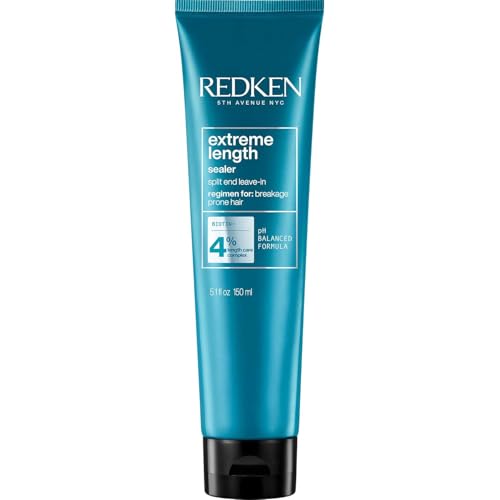 Redken Extreme Length Tratamiento Sin Enjuague para el Crecimiento del Cabello - Sella Puntas Abiertas y Previene Quiebre, Infundido con Biotina - imagen 1