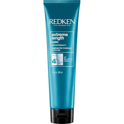Redken Extreme Length Tratamiento Sin Enjuague para el Crecimiento del Cabello - Sella Puntas Abiertas y Previene Quiebre, Infundido con Biotina - imagen 1