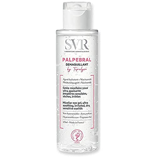 SVR - Gel Desmaquillante para Ojos PALPEBRAL - Remoción Diaria de Maquillaje - Suaviza Piel Sensible - Enriquecido con Niacinamida - Sin Fragancia, - imagen 1